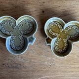 2 Wade Ireland Shamrock clover cups