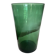 Green blown glass vase Empoli 1960 XXL Italian design