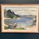Huile sur toile suédoise – « Paysage » par Bertil Brolin