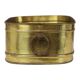 Large Oval Brass Planter Vintage XL Cachepot 41cm