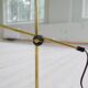 Mid-century modern table lamp in brass and walnut, rare by Einar Bäckström, Sweden.