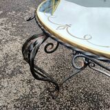 Table basse ancienne fer forgé art déco