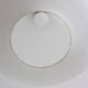 Pendant light in white opaline glass and blond mahogany. 1960s.