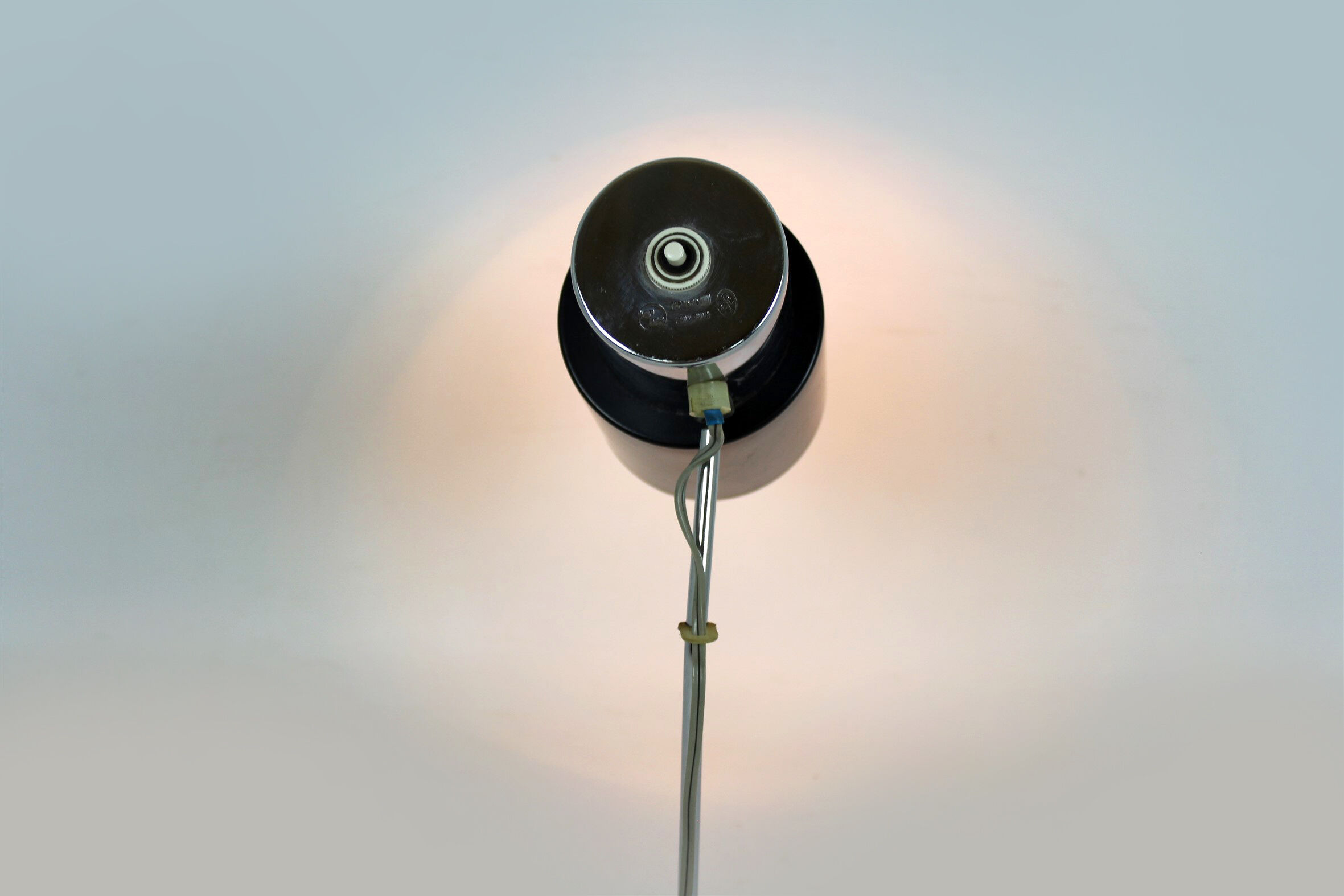 Black & Silver Table Lamp by Josef Hurka for Napako, 1970s