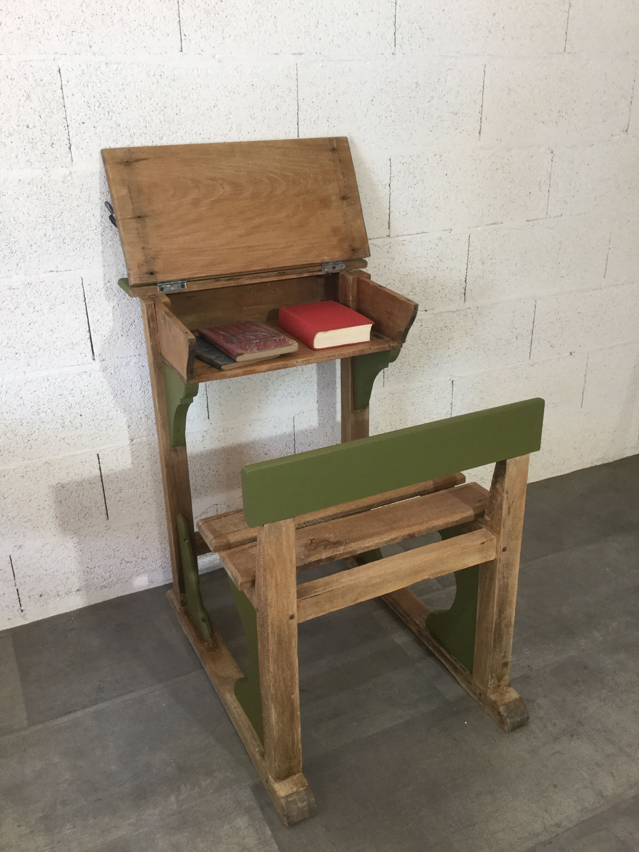 Old schoolboy desk
