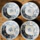 Lot de 4 assiettes plates Bertha Sarreguemines
