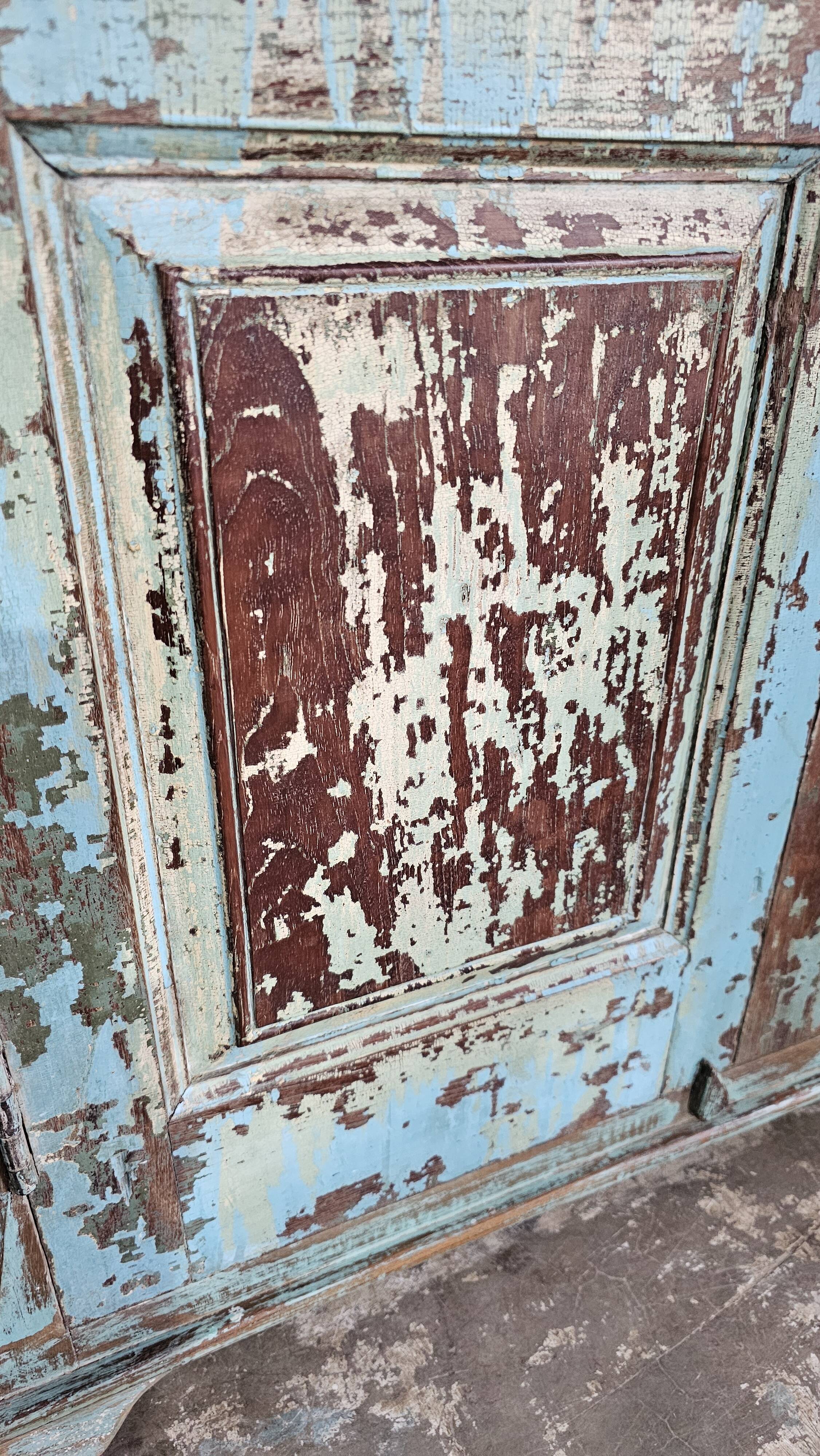 Antique Shekhawati cabinet in Burmese teak