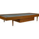 Vintage daybed 1960s minimalist design with drawer in wood