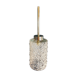 Vintage 60s brass pendant lamp with transparent glass bubbles