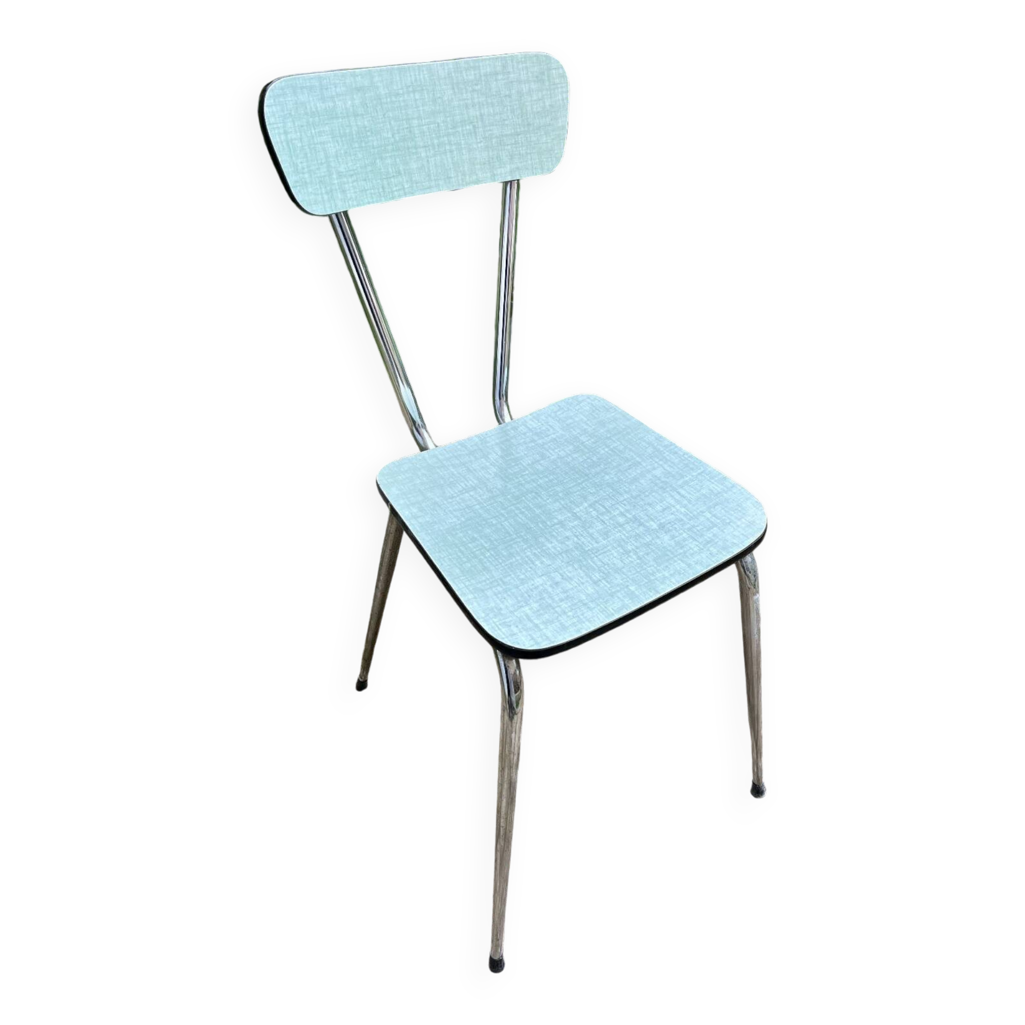 Green-blue Formica chair