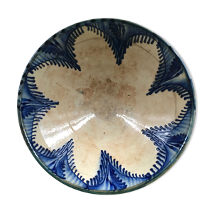 saladier décor bleu