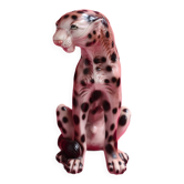 ceramic panther 1975 glazed very good condition 35x25