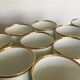 11 cups Gallia porcelain goldware