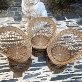 Garden lounge in rattan 1970