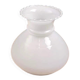 Globe abat-jour opaline blanche – Verre opale, bord ondulé – Style intemporel