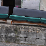Mid-century danish sofa & armchairs, 1960s, set of 4