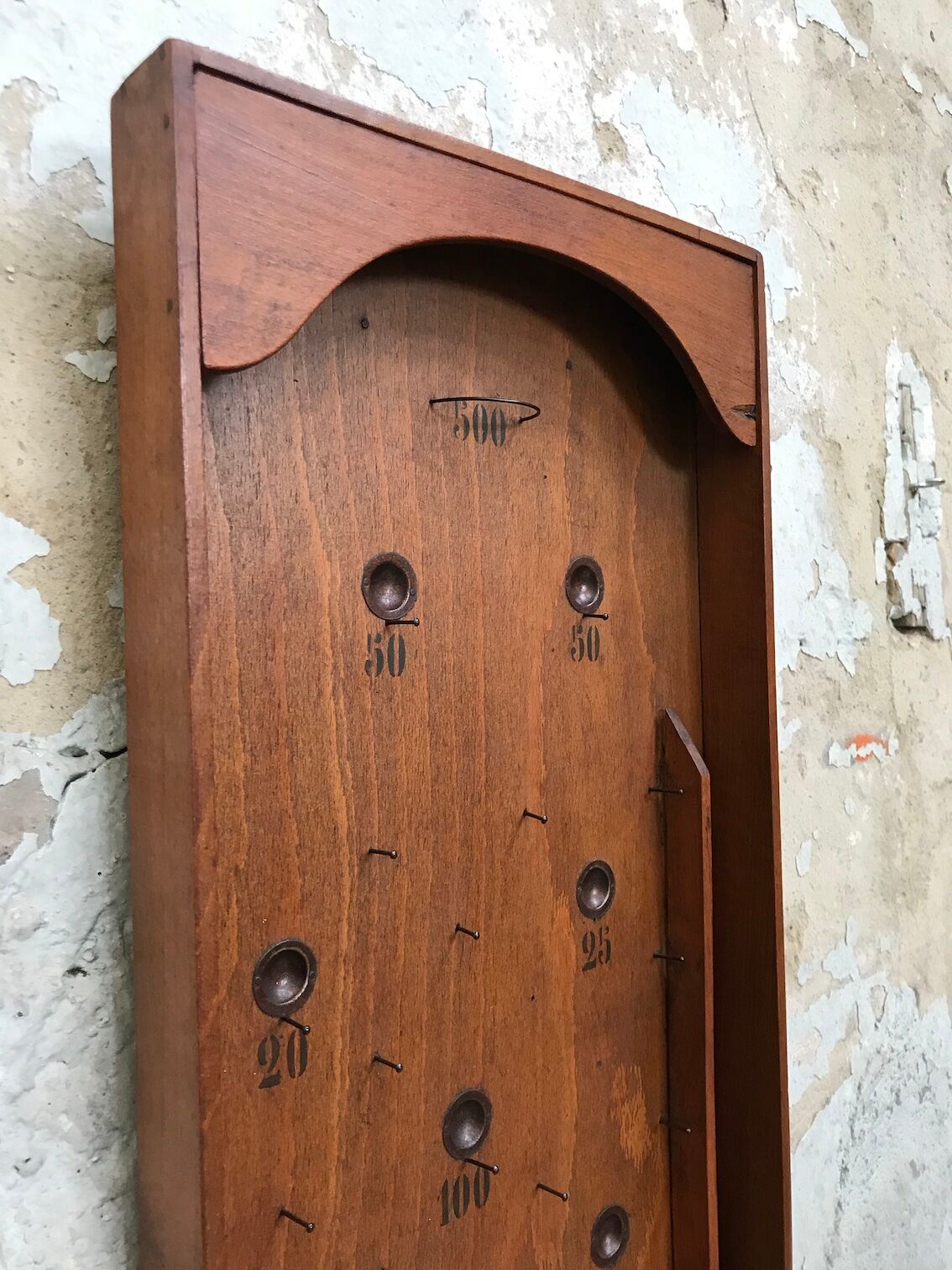 Jeu de bagatelle en bois