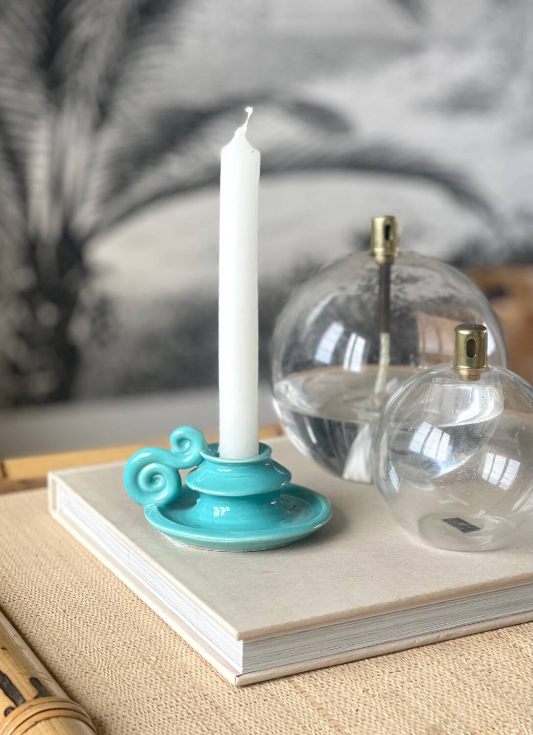 Ceramic candle holder 1950