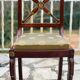 Solid mahogany chair, Restoration period, 19th century