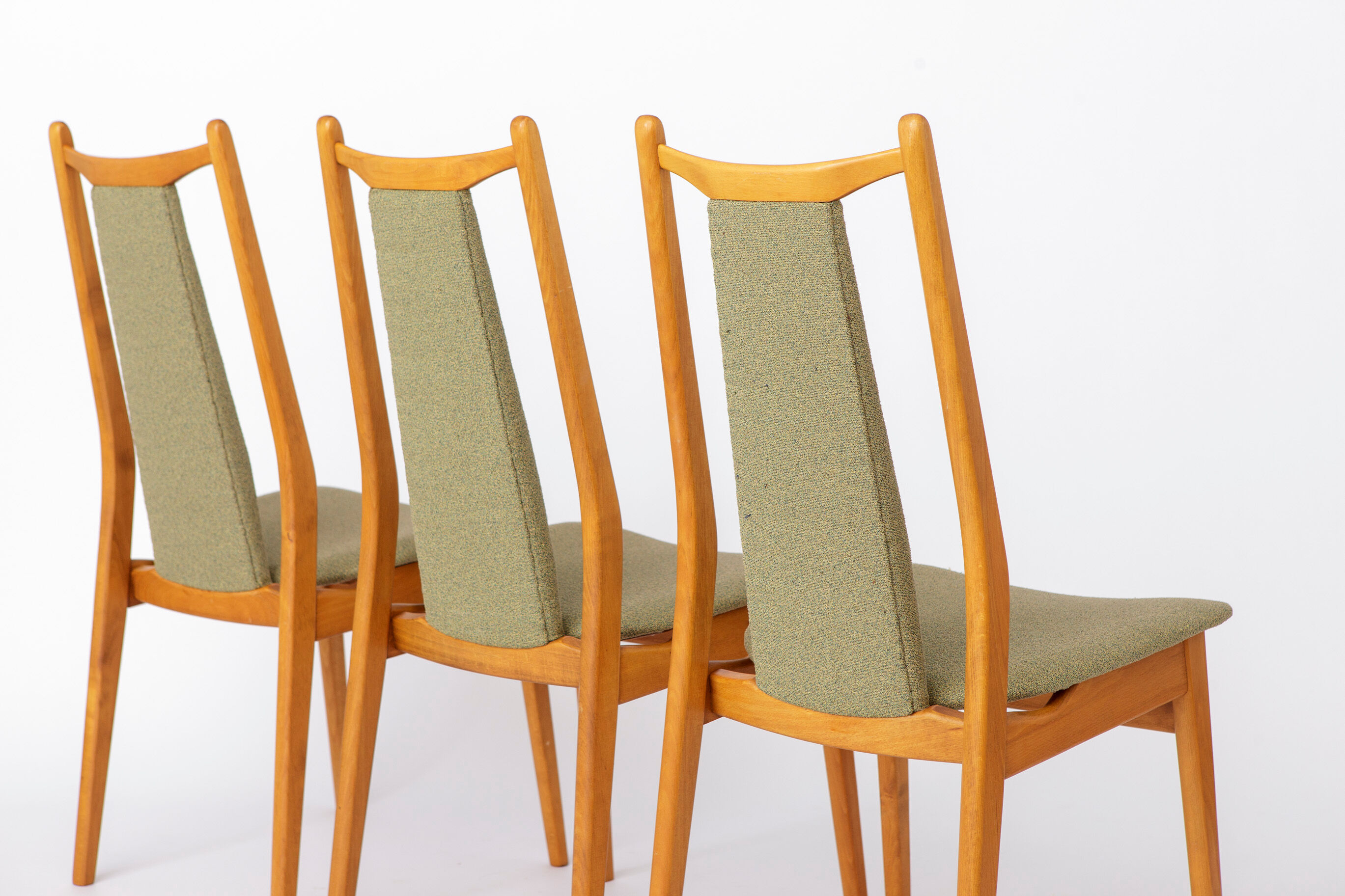 Vintage Dining Chairs Set of 4, Mid Century Modern Chairs, 1960s German