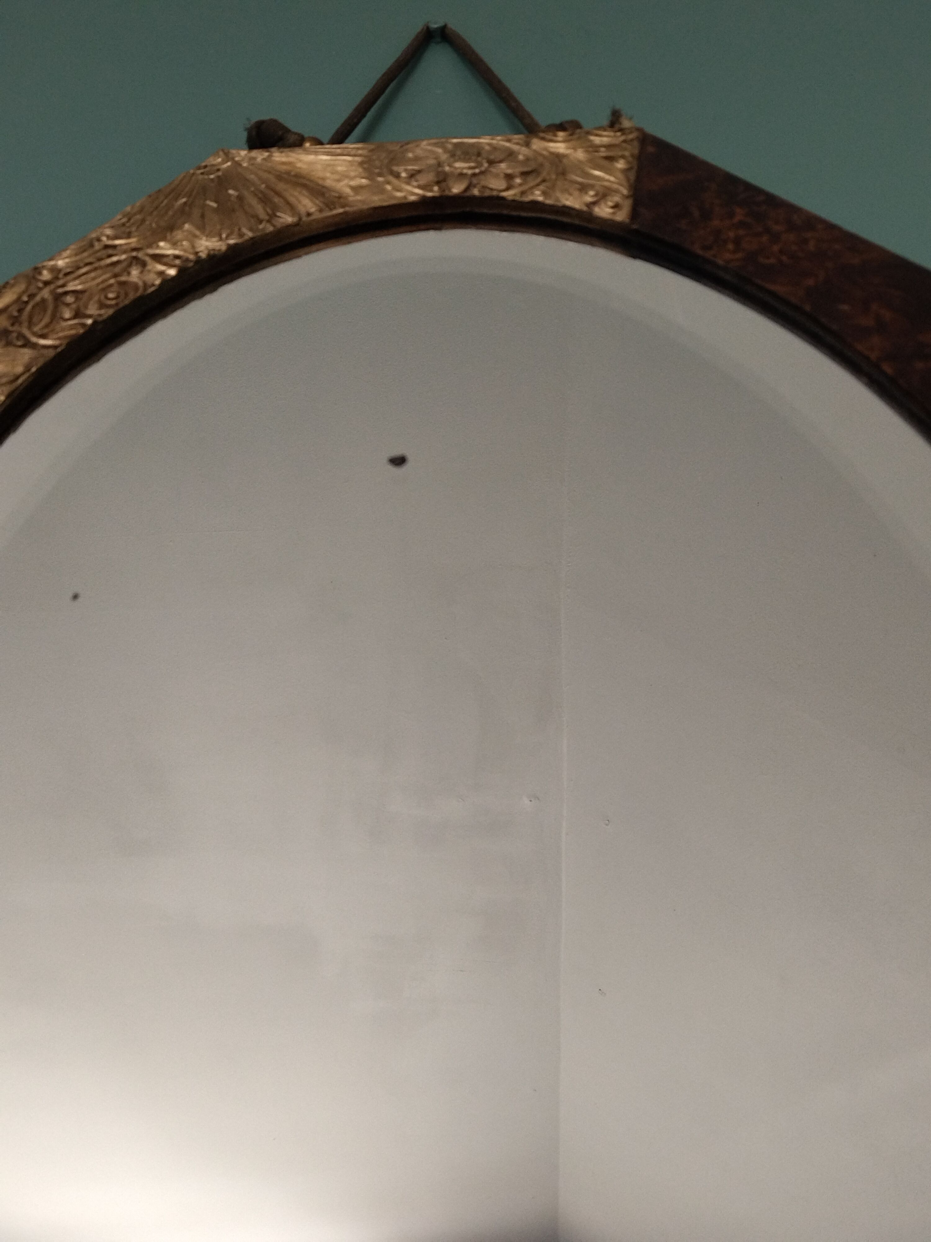 Antique mirror beveled art deco