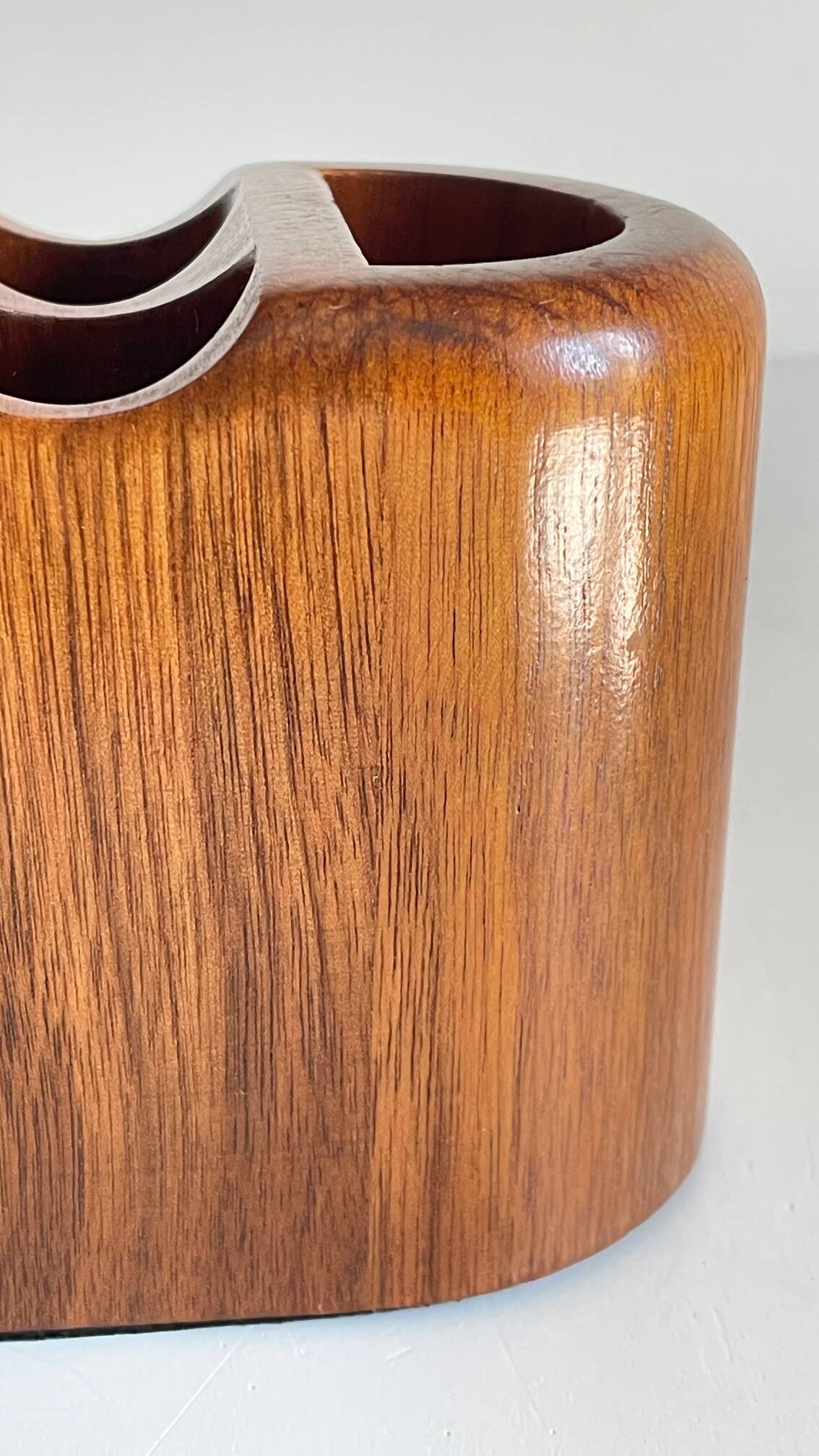 Vintage Teak Pencil Holder