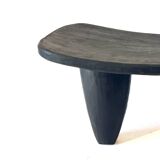 Senoufo M Black wooden stool Side table Bedside table - Côte d'Iv