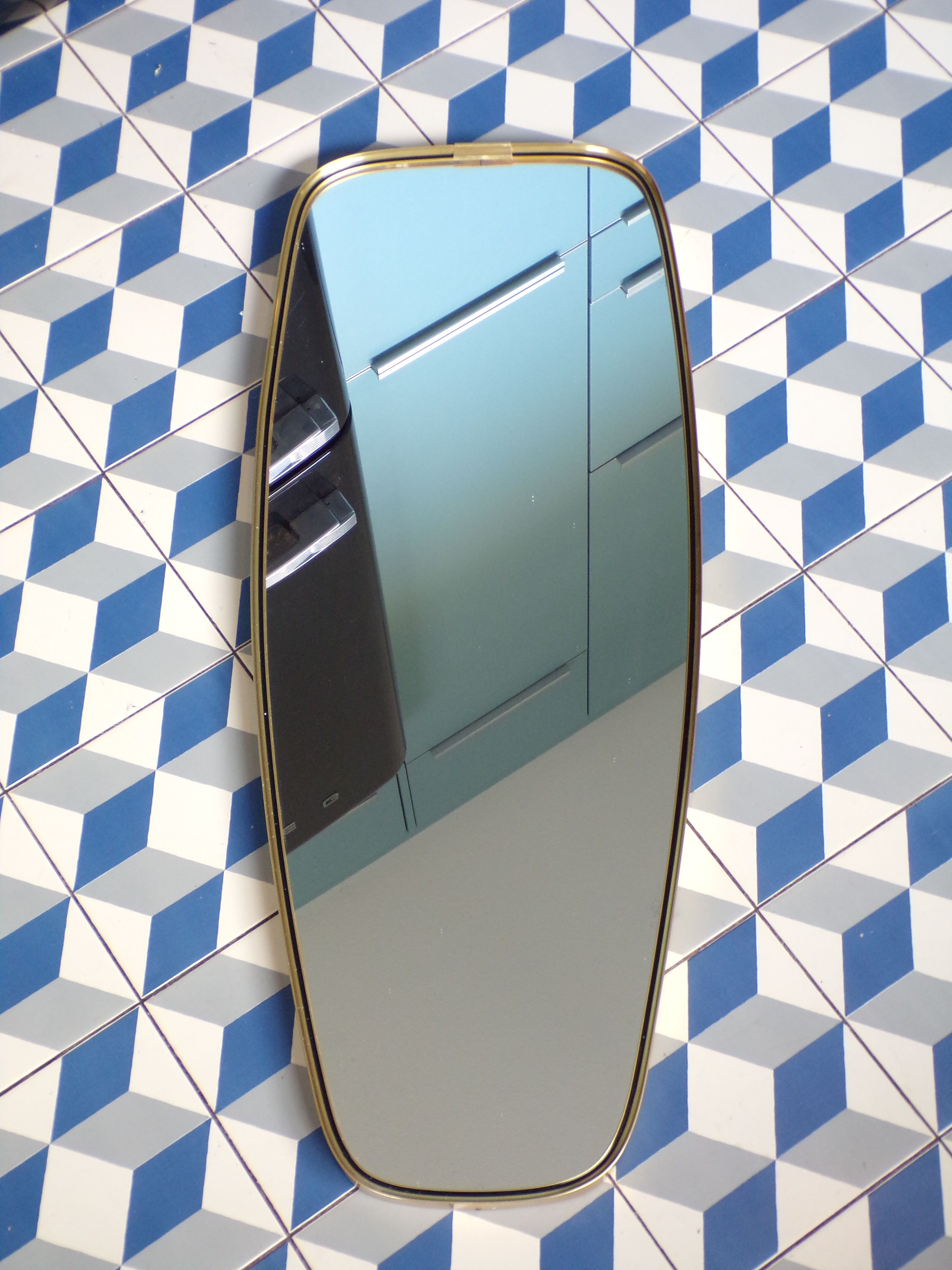 Vintage mirror mirror 35,5x90cm