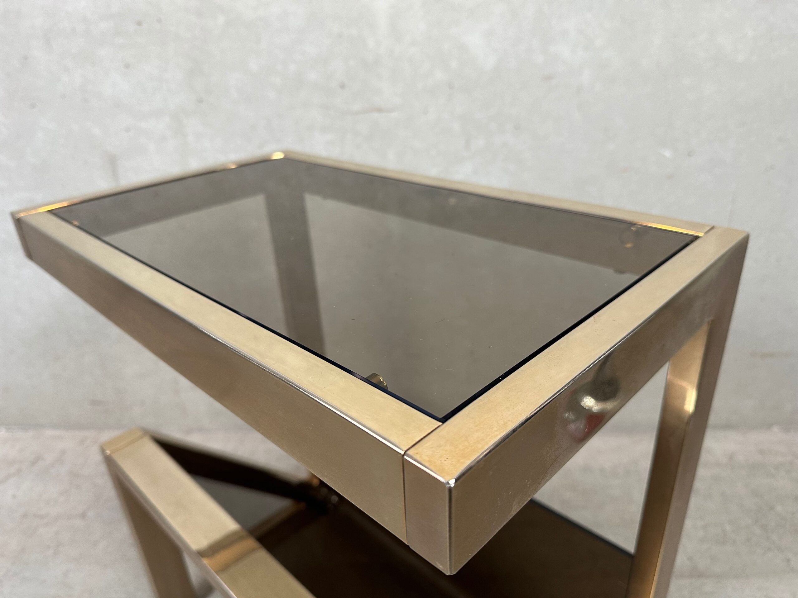 Vintage side table / magazine rack – Belgochrom