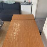 Formica table with extension cords