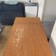 Formica table with extension cords