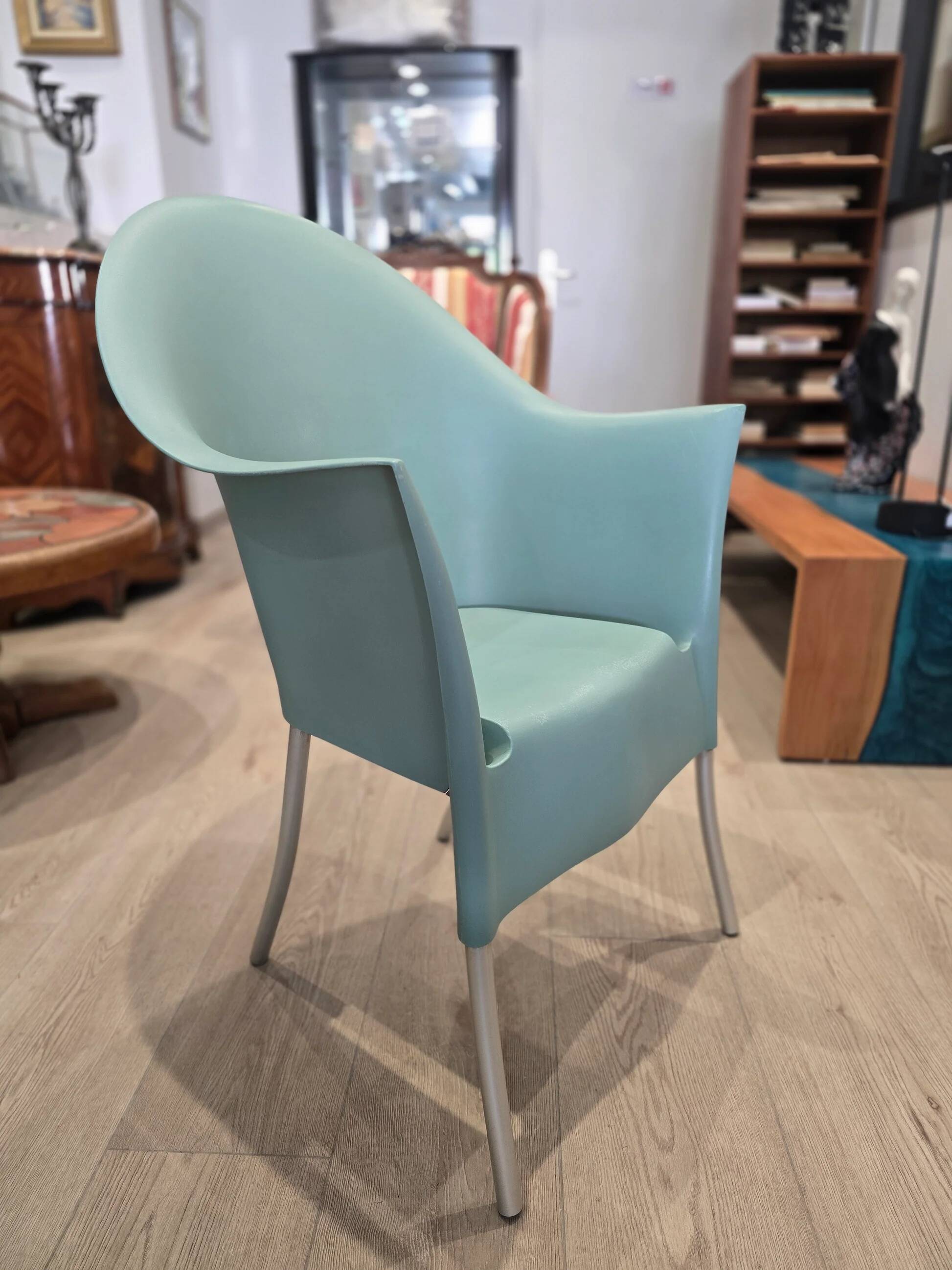 Lord YO armchair by Philippe Starck for Aleph / Kartell – celadon green