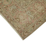 Hand-knotted oriental vintage 300 cm x 392 cm beige wool rug