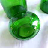 Apothecary bottles green glass jar