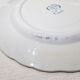 Set of 4 dessert plates in earthenware of St Amand model Regency, iron earth