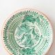 Spanish Revival Lebrillo Ceramic Bowl, Hand-Painted Granada Pottery, Bird