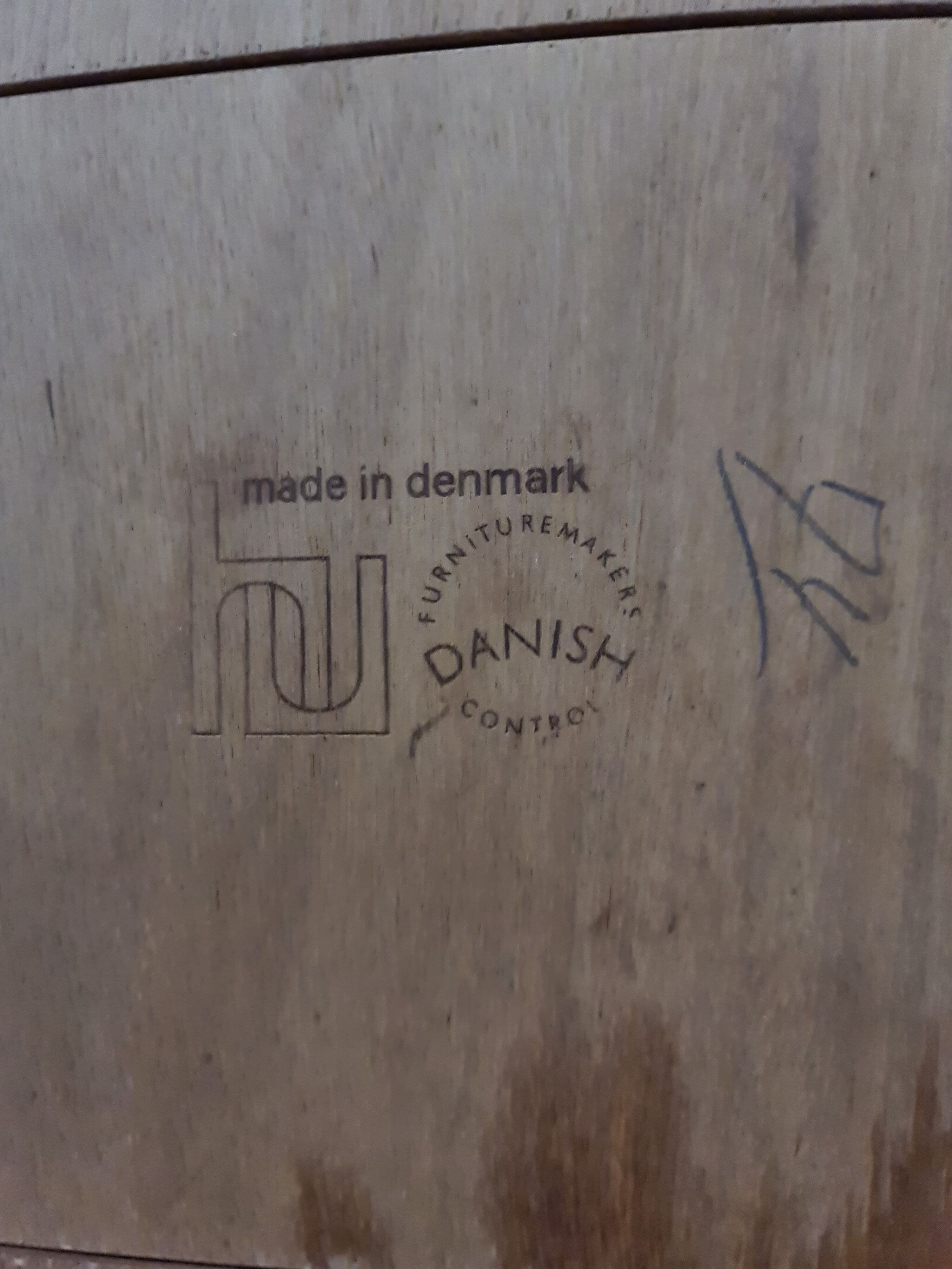 Table à manger en teck de design danois par Poul Hundevad