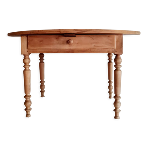 table ovale ancienne - bois brut