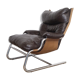 Scandinavian leather armchair 1970