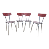 Chaises en formica 1960