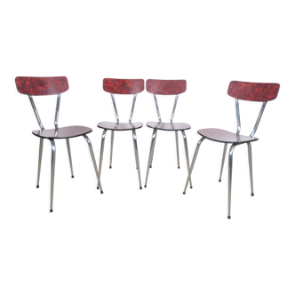 Chaises en formica 1960