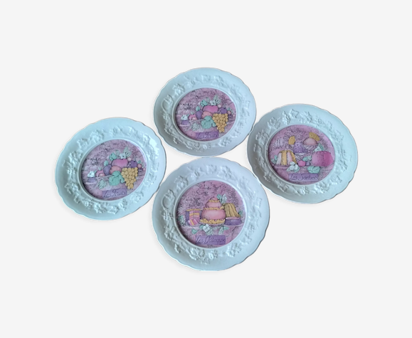 Set de 4 assiettes à dessert Gien