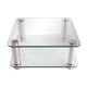 Italian Glass and Chrome Square Coffee Table by by Marco Zanuso for Zanotta, 1960s