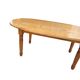 Extendable oval pine dining table 1970s
