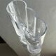 Beautiful Vintage Murano Modern Vase, cylinders  Clear Glass vase, 1970's