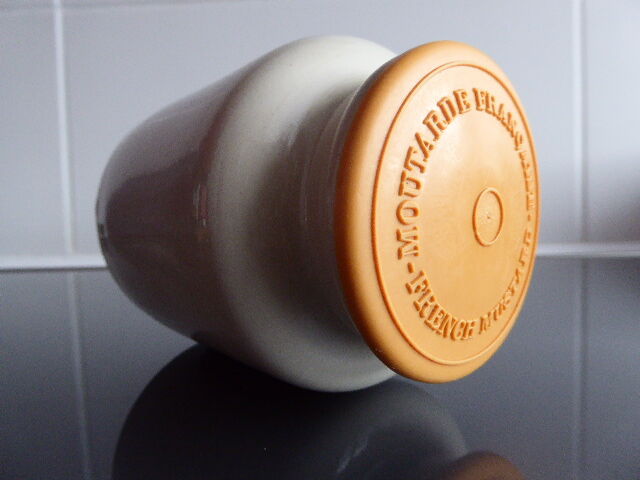 Ancient jar of mustard sandies from Meaux Pommery