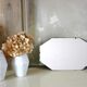 Miroir mercure hexagonal biseauté