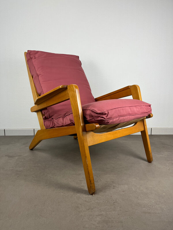 Fauteuil FS 105 par Pierre Guariche pour Free Span