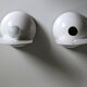 Paire d’appliques Buco blanc de Claudio Dini éditée par Artemide, 1974