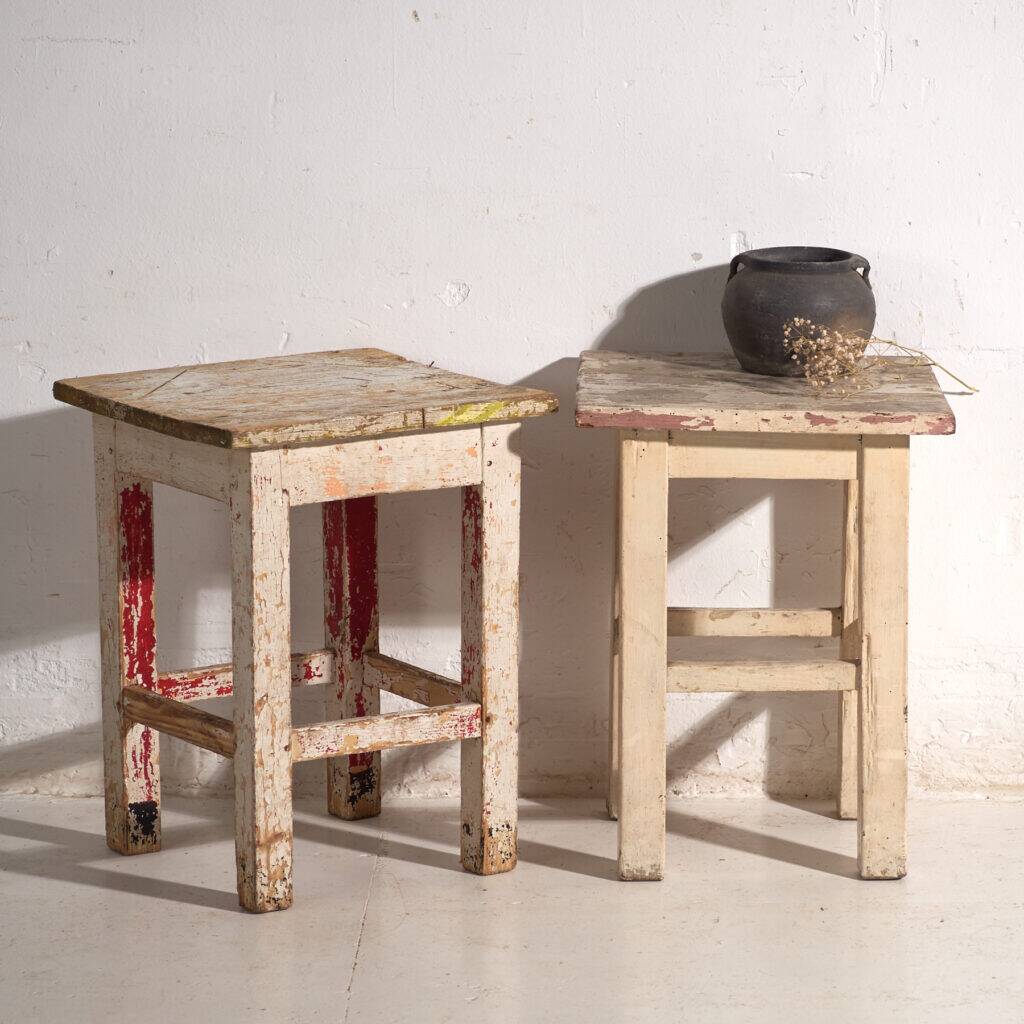 Antique pine bedside tables – Central Europe, circa 1940 #11
